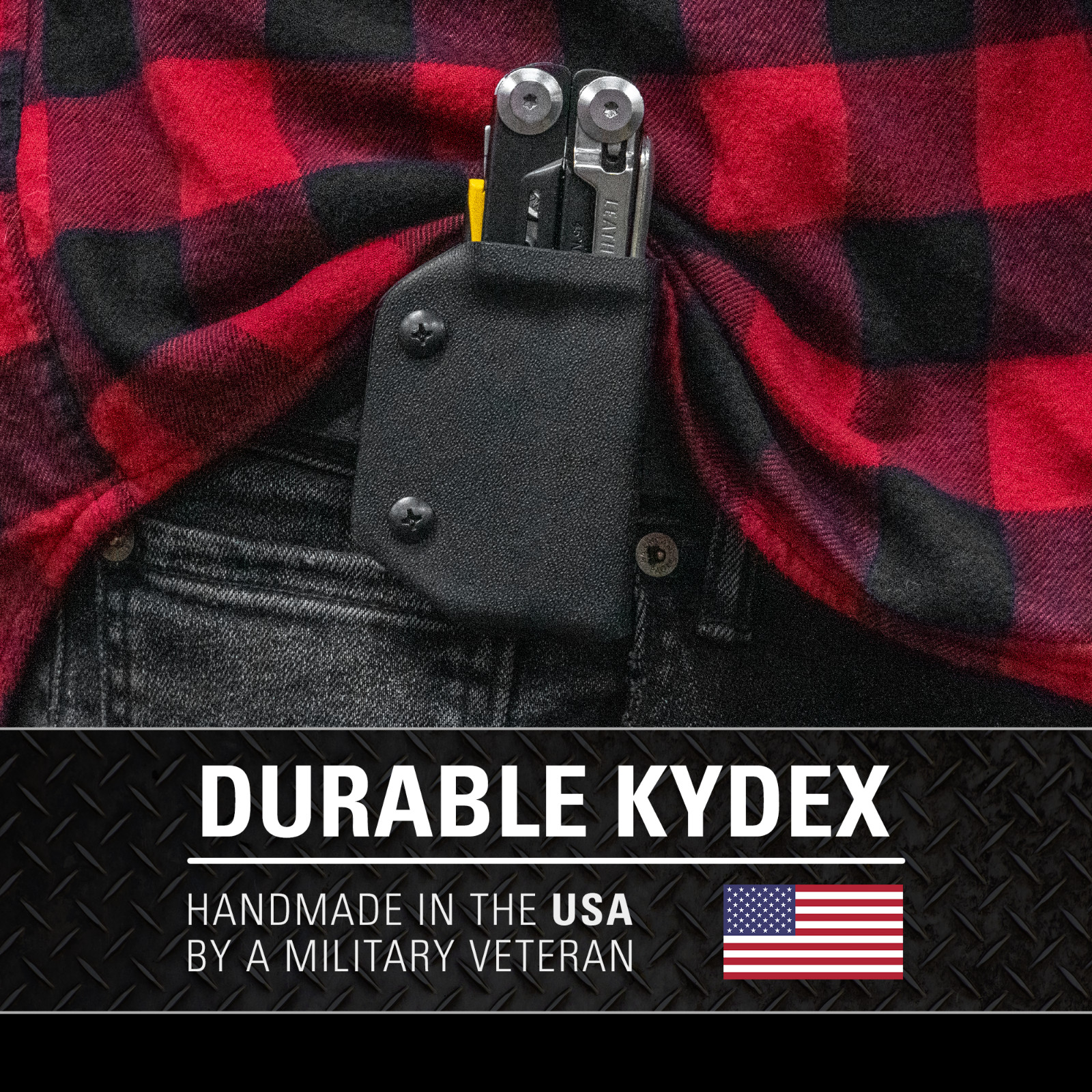 Clip & Carry Kydex Multitool Sheath fits Leatherman Signal – USA Made
