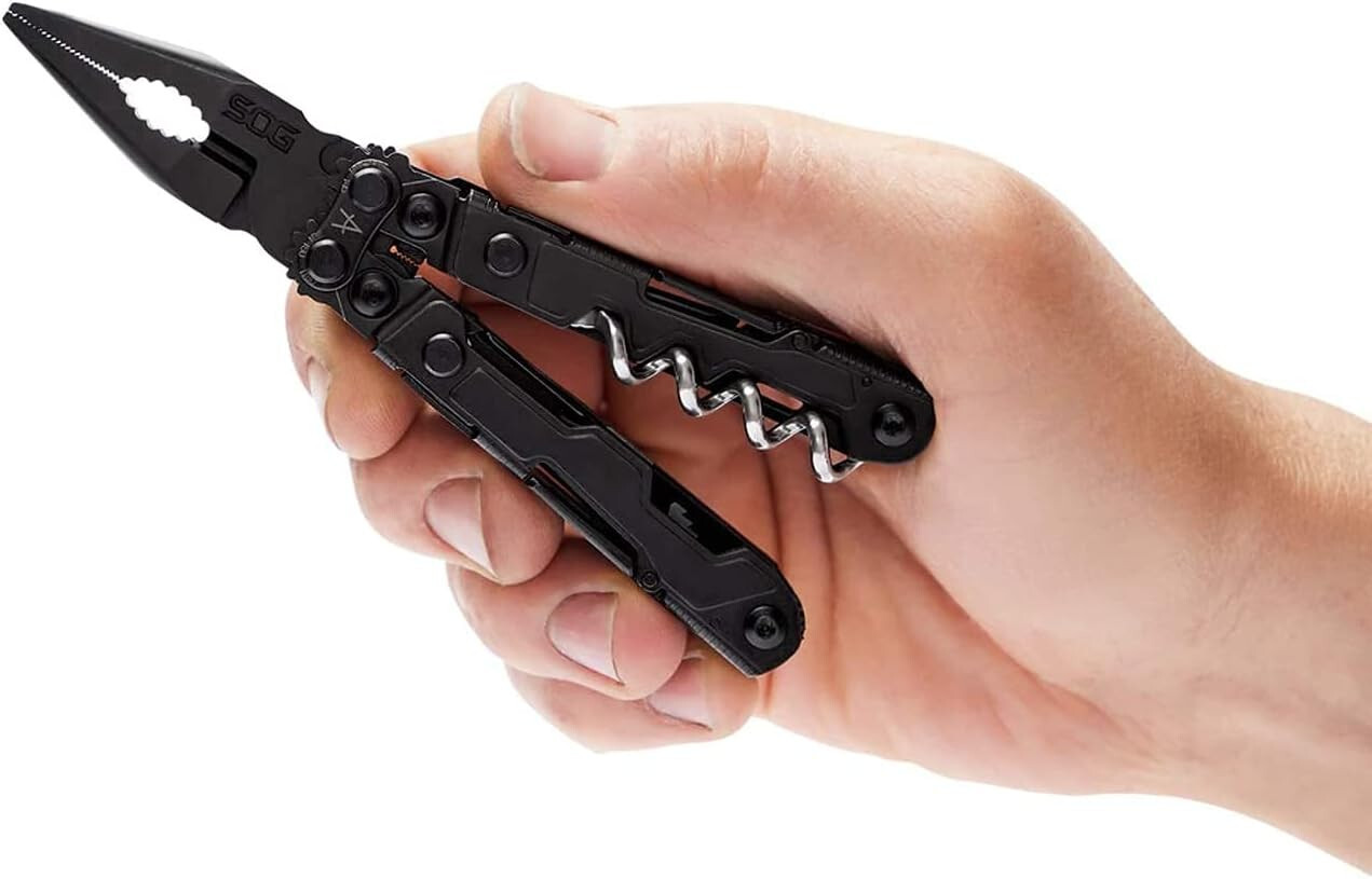 ✅ SOG Powerlitre Multi Tool Pliers Wire Cutter Scissors Rulers Openers Corkscrew