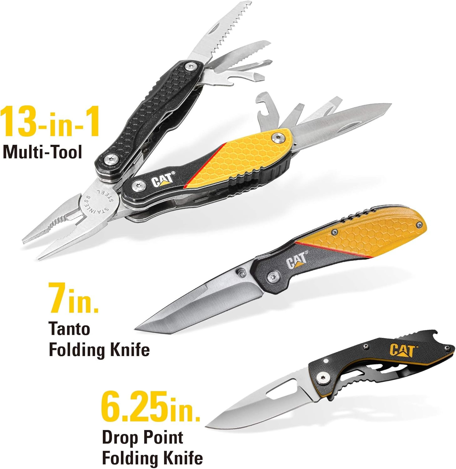 3 Piece Multi-Tool and Pocket Knife Gift Set Box – 240126