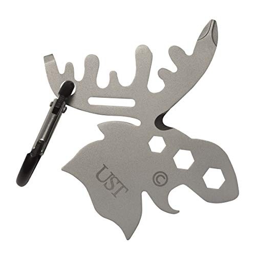 UST Moose Multi-Tool Carabiner Stainless 3.6in TSA Compliant Pocket-Sized Silver