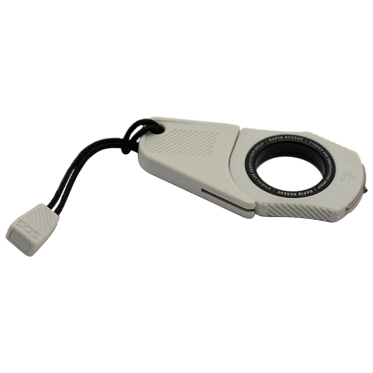 SOG Rapid Rescue Concrete Dust Seatbelt Cutter And Glass Breaker / Finger Hole