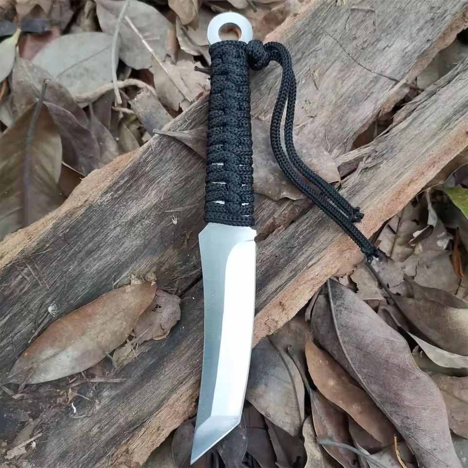 High Carbon Stainless Steel Utility Tool With Sheath Hunting Camping Survival