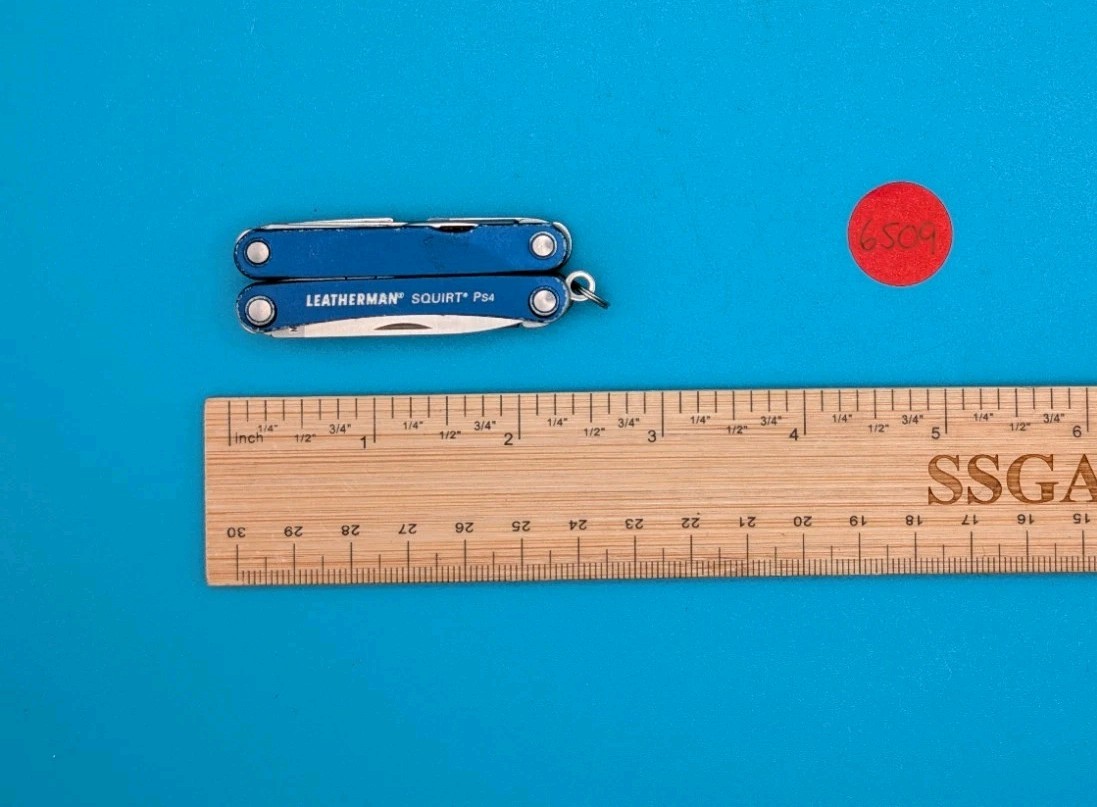 Leatherman SQUIRT PS4 Multi-Tool With Pliers Scissors Knife BLUE! *CGP*