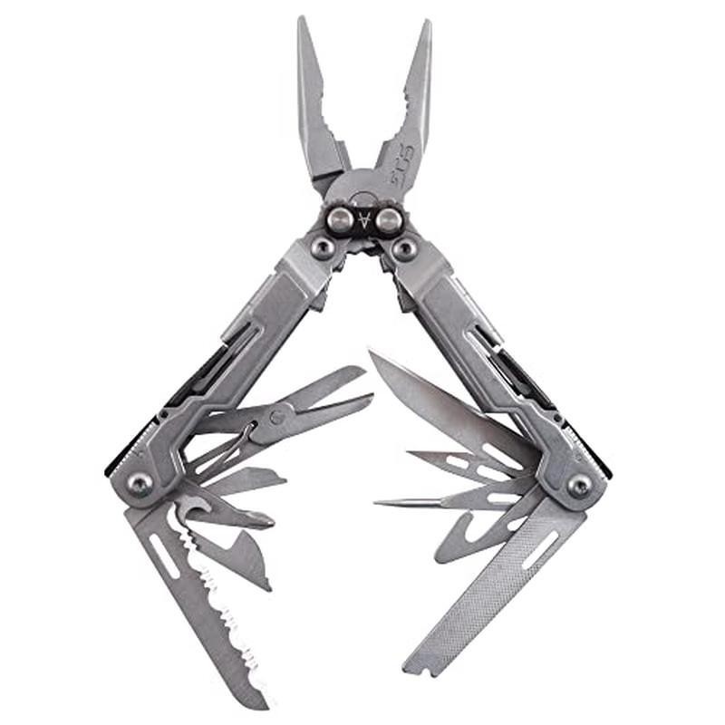 18 In 1 Compact Stainless Steel Multi-Tool Lightweight Pliers Pocket Knife New