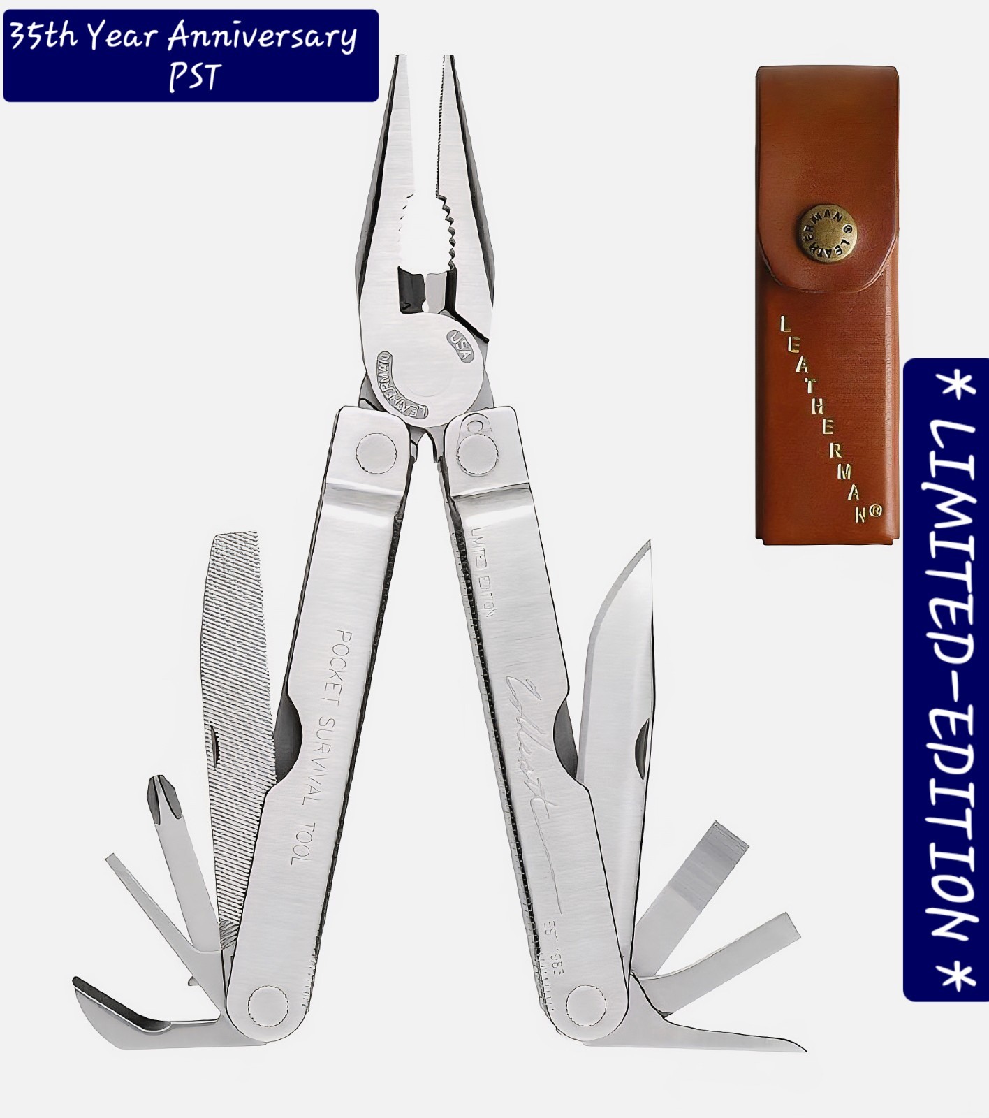 NEW! ENGRAVED USA HERITAGE COLLECTORS EDITION LEATHERMAN *ORIGINAL PST* LIMITED!