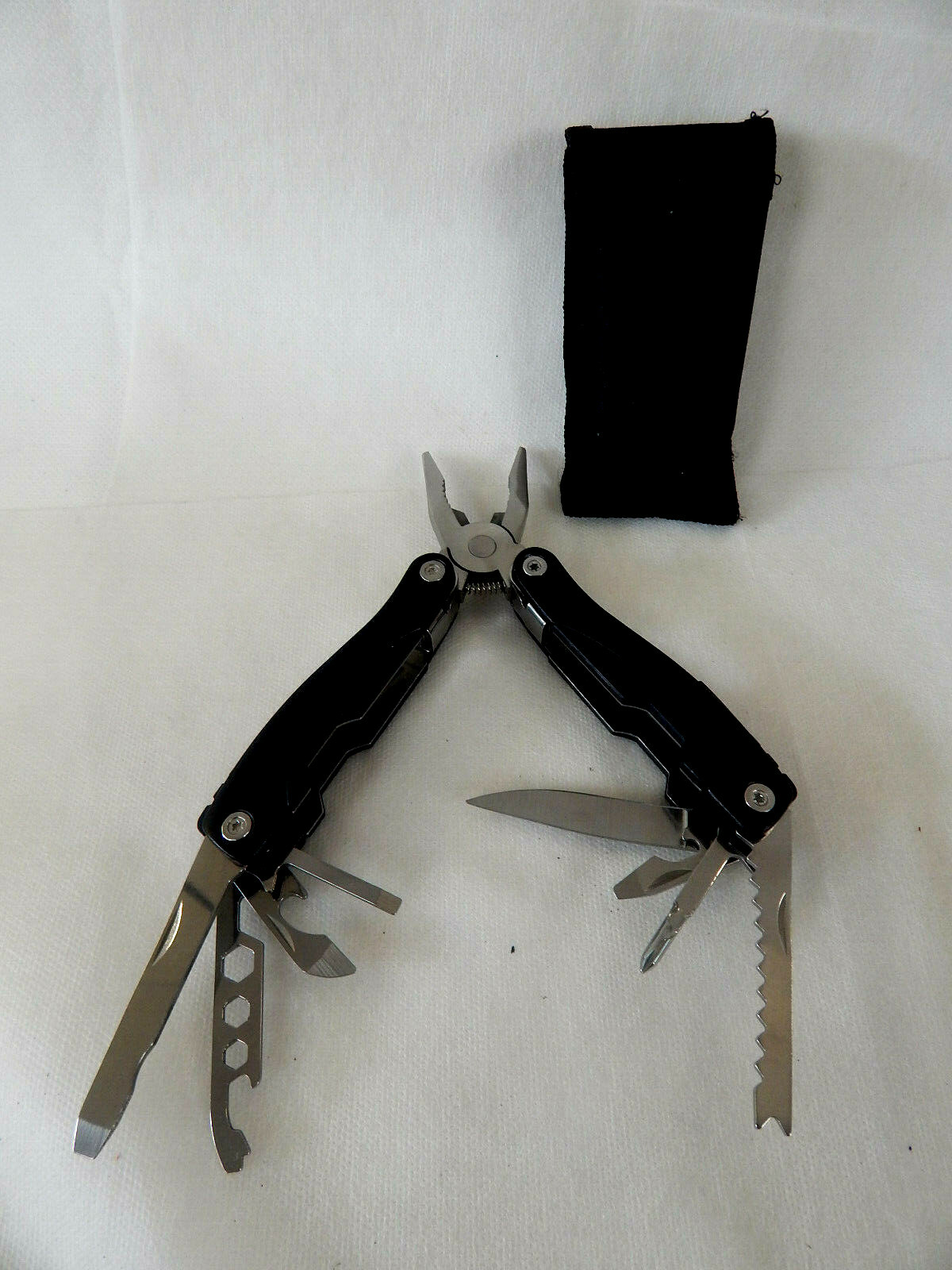Pocket Knife Outdoor Camping Pliers Color Black With Bag
