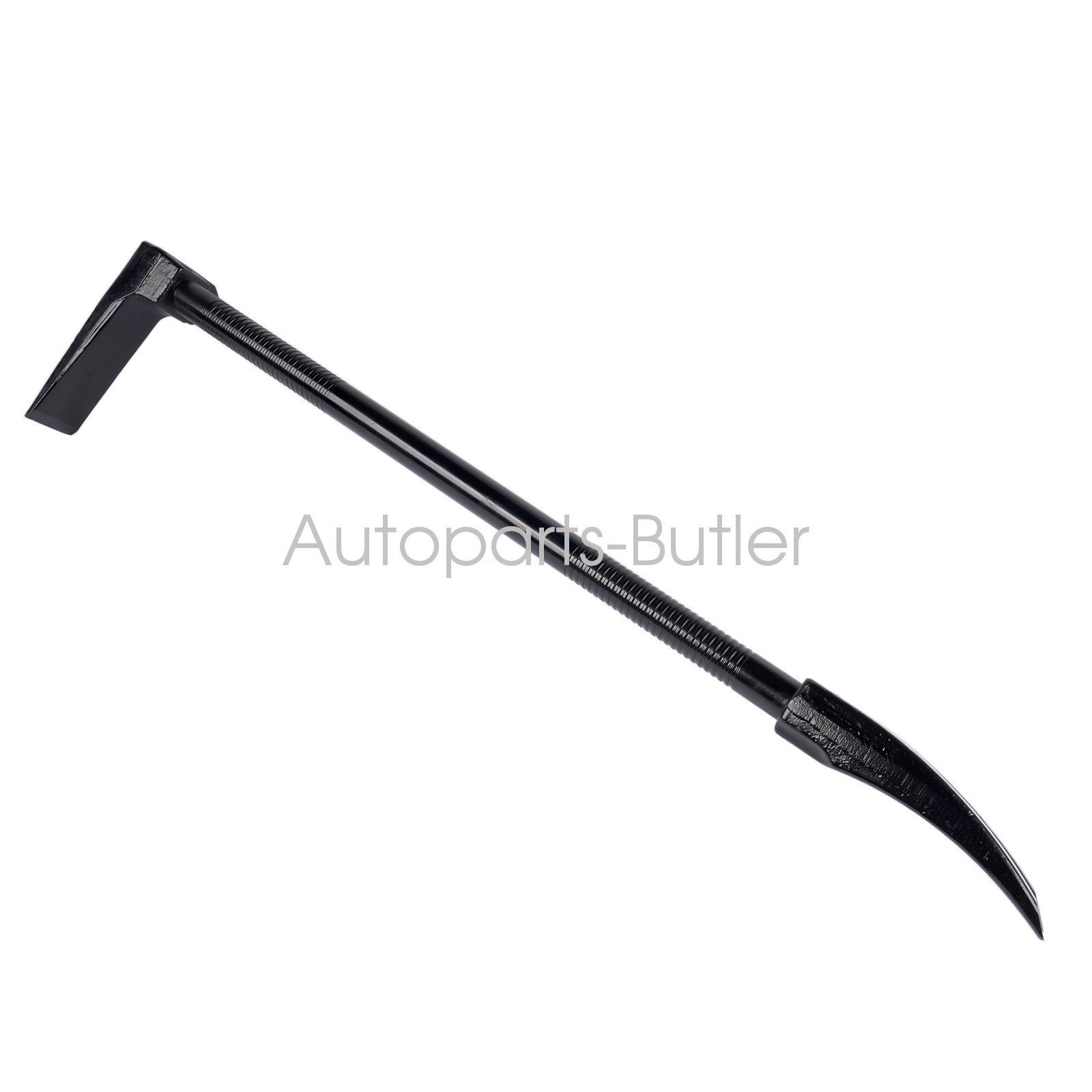 30″ Black Steel Halligan Bar, One-Piece Firefighter Forced Entry Breacher Tool