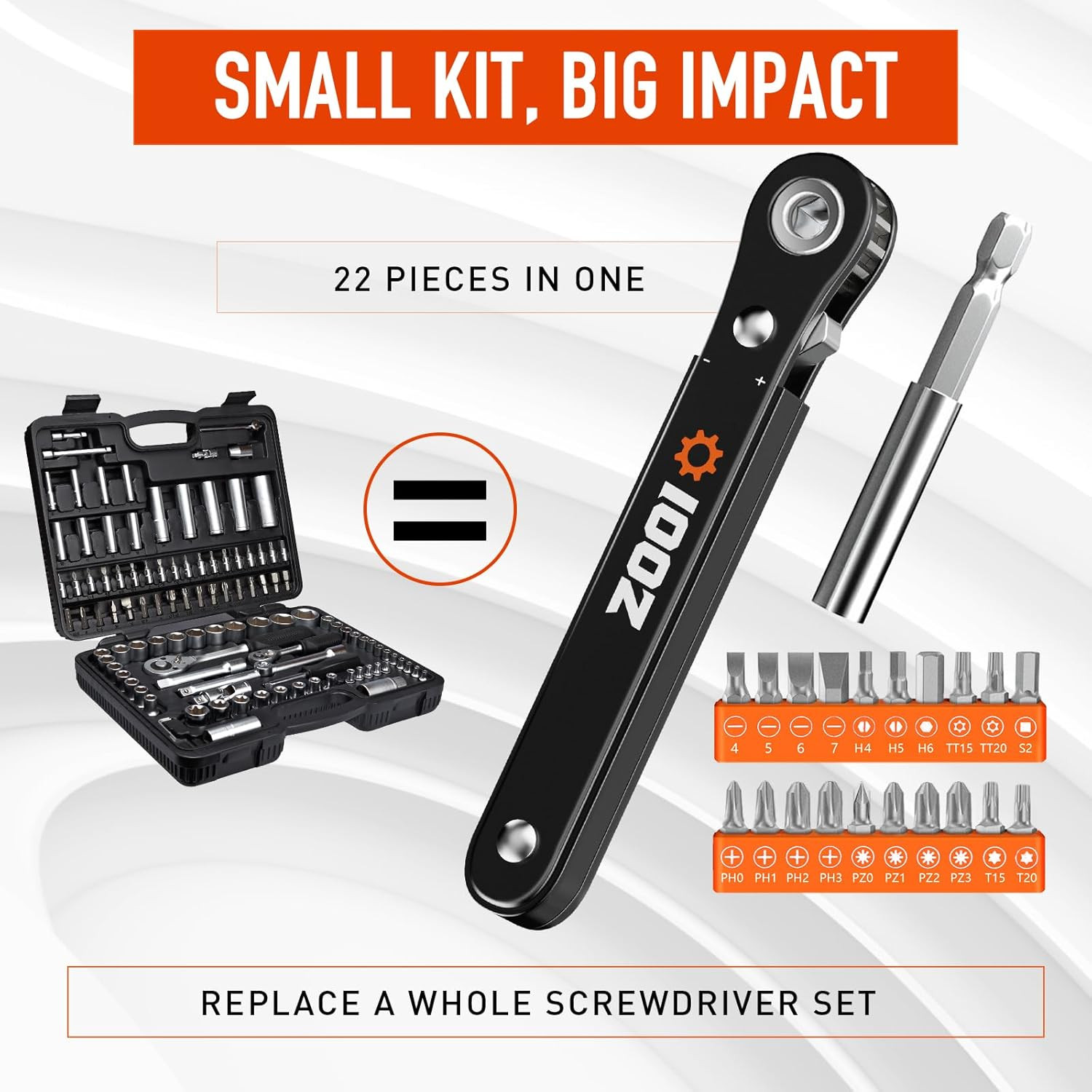 Fathers Day Mens Gifts for Husband Dad 22 in 1 Ratcheting Pocket Screwdriver Gif