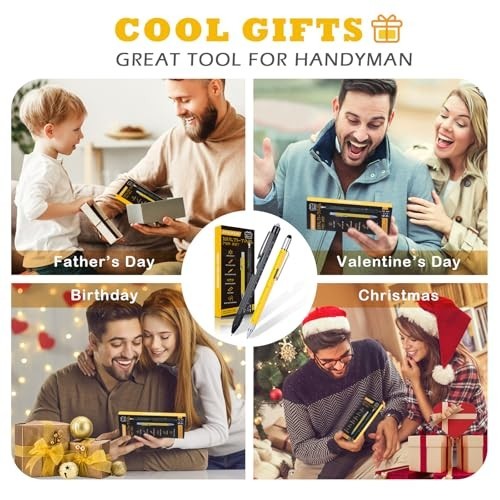 9-in-1 Multitool Pen Set – Perfect Gifts for Men, Dads, Birthdays & Valentine’s
