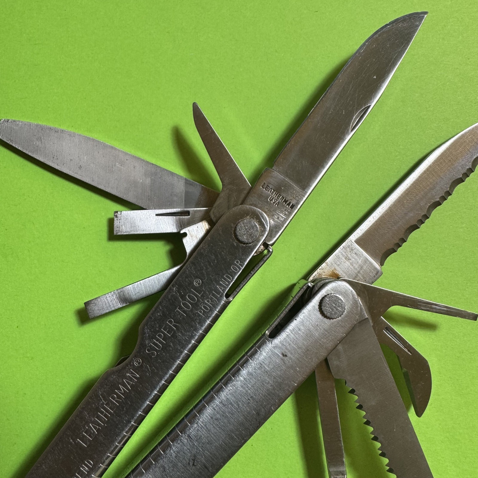 Leatherman Super Tool Plier Multi Tool Pocket Knife New Nylon Sheath EDC #755