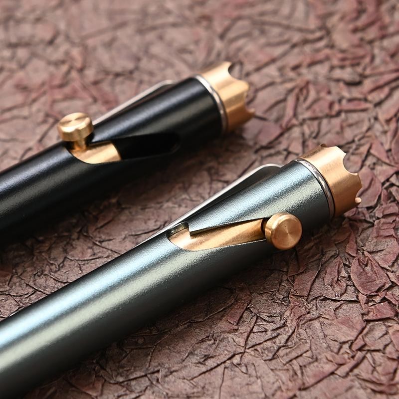 1pc Hexagonal Stainless Steel Tactical Pen Multi Tool Glass Breaker Writing Edc