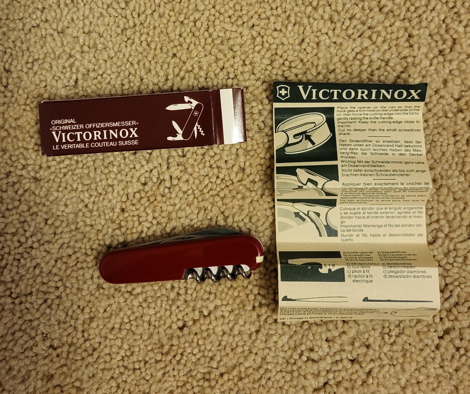 Victorinox Original Swiss Army Knife Luwa Branded New in Box 0.3602 Tourist Red