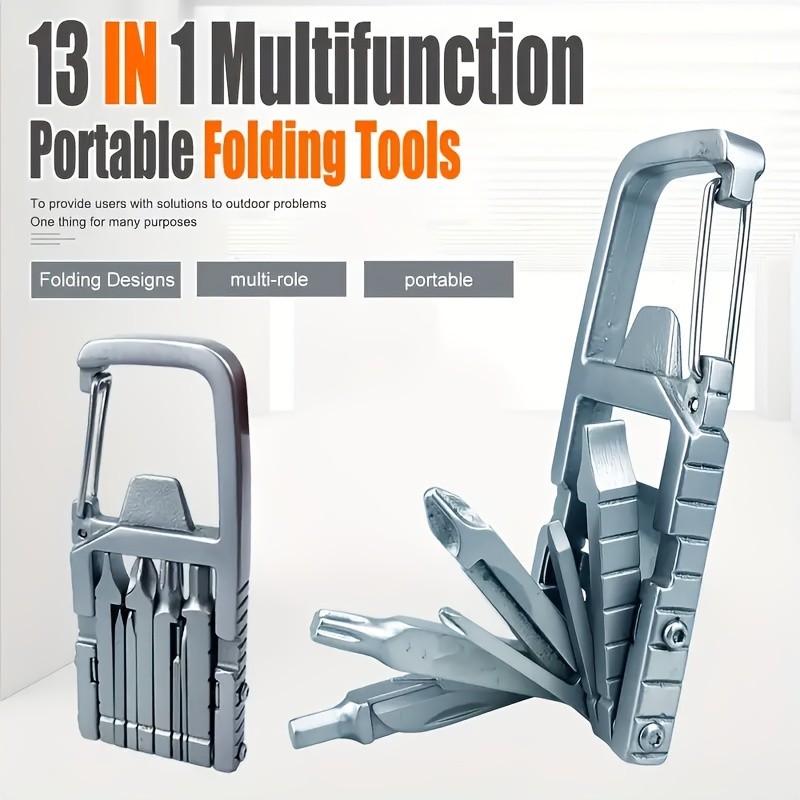 13-in-1 Multifunctional Portable Tool – Compact for Outdoor & Daily Tasks