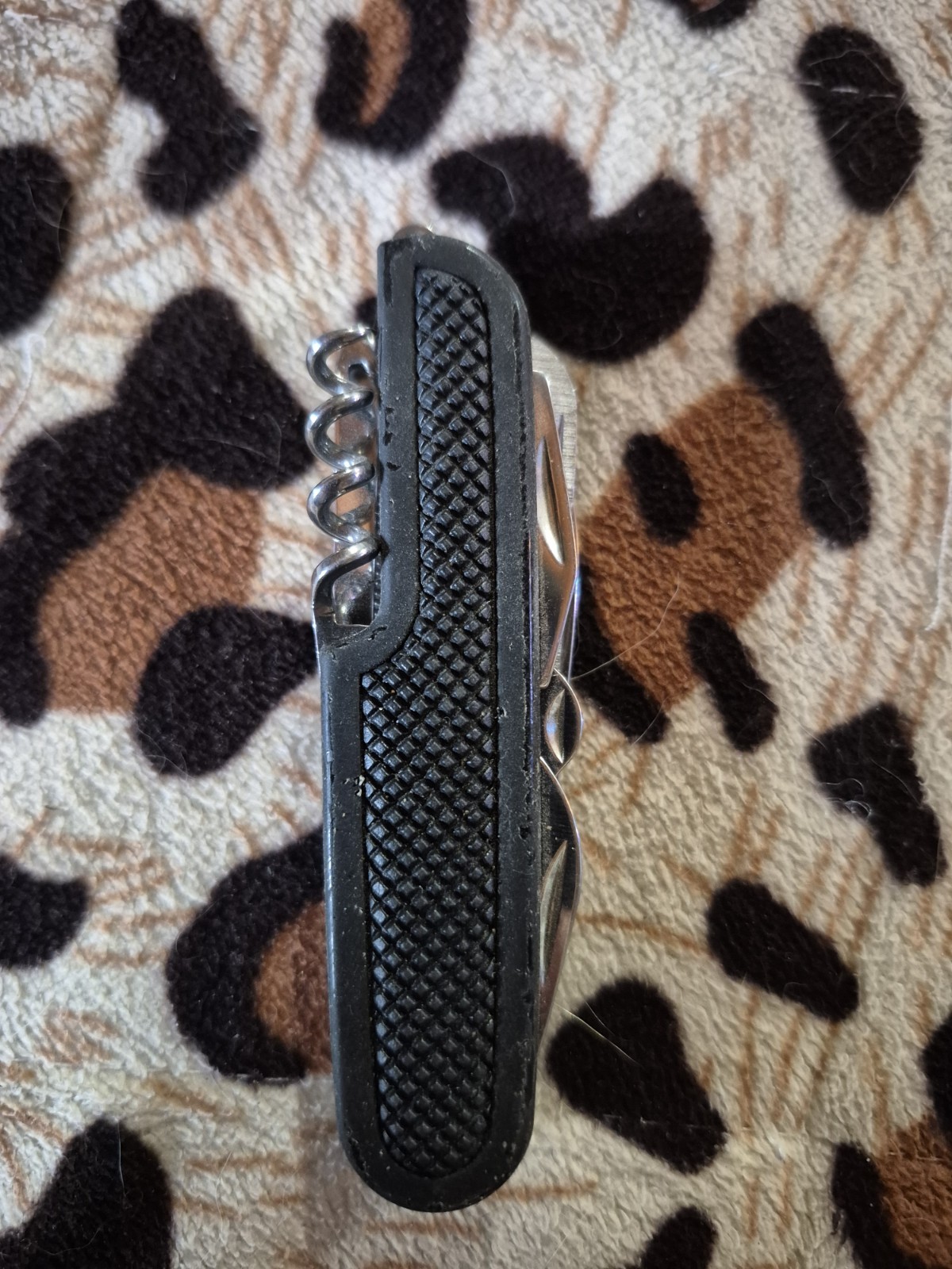 Winchester Black Multi-Tool Knife 7 Tools Stainless Steel Ergonomic Handle