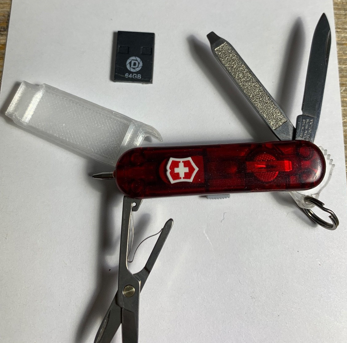 VICTORINOX SwissBit 64GB Micro Drive with Pen & Red Light THIN VERSION