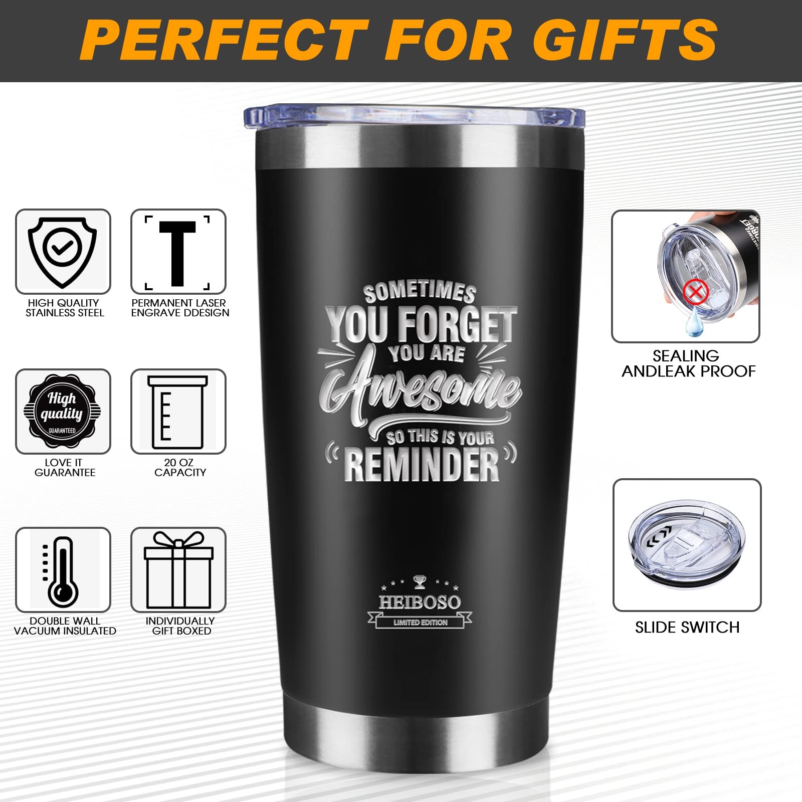 Gifts For Men 6in1 Gift Set With Stainless Steel Tumblermultitool Knifeled Glove