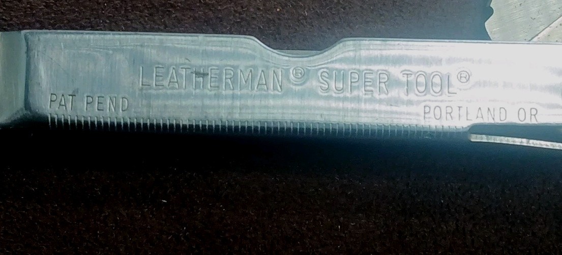 Vintage Pat. Pend. Letherman Super Tool With Blk Nylon Sheath, U.S.A.