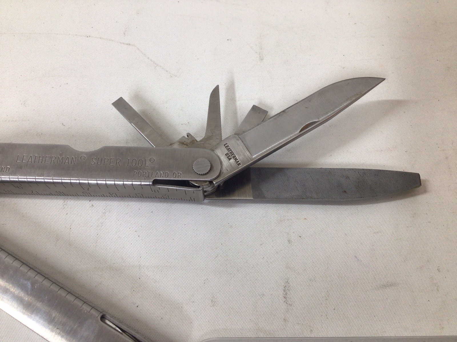 Vintage 1997 Leatherman Super Tool With Original Leather Sheath MADE IN USA