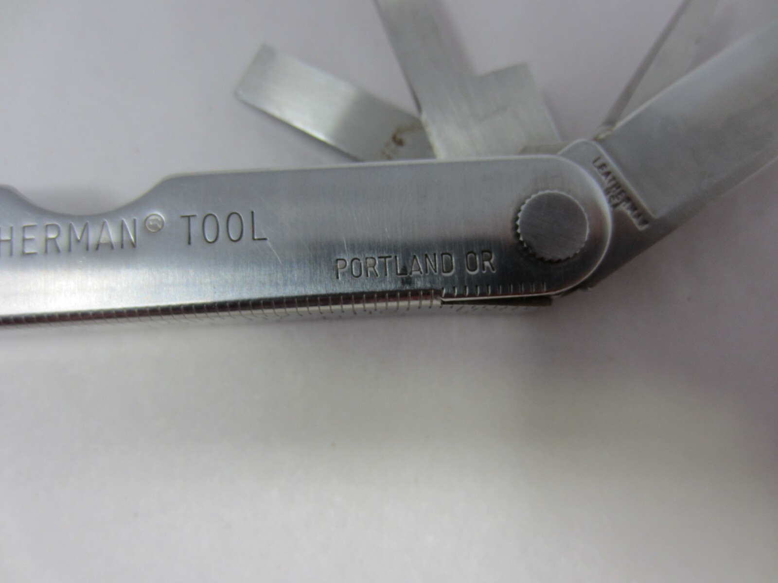 Vintage USA Stamped Leatherman PST Multi-tool 05-94 W/ Brown Leather Case