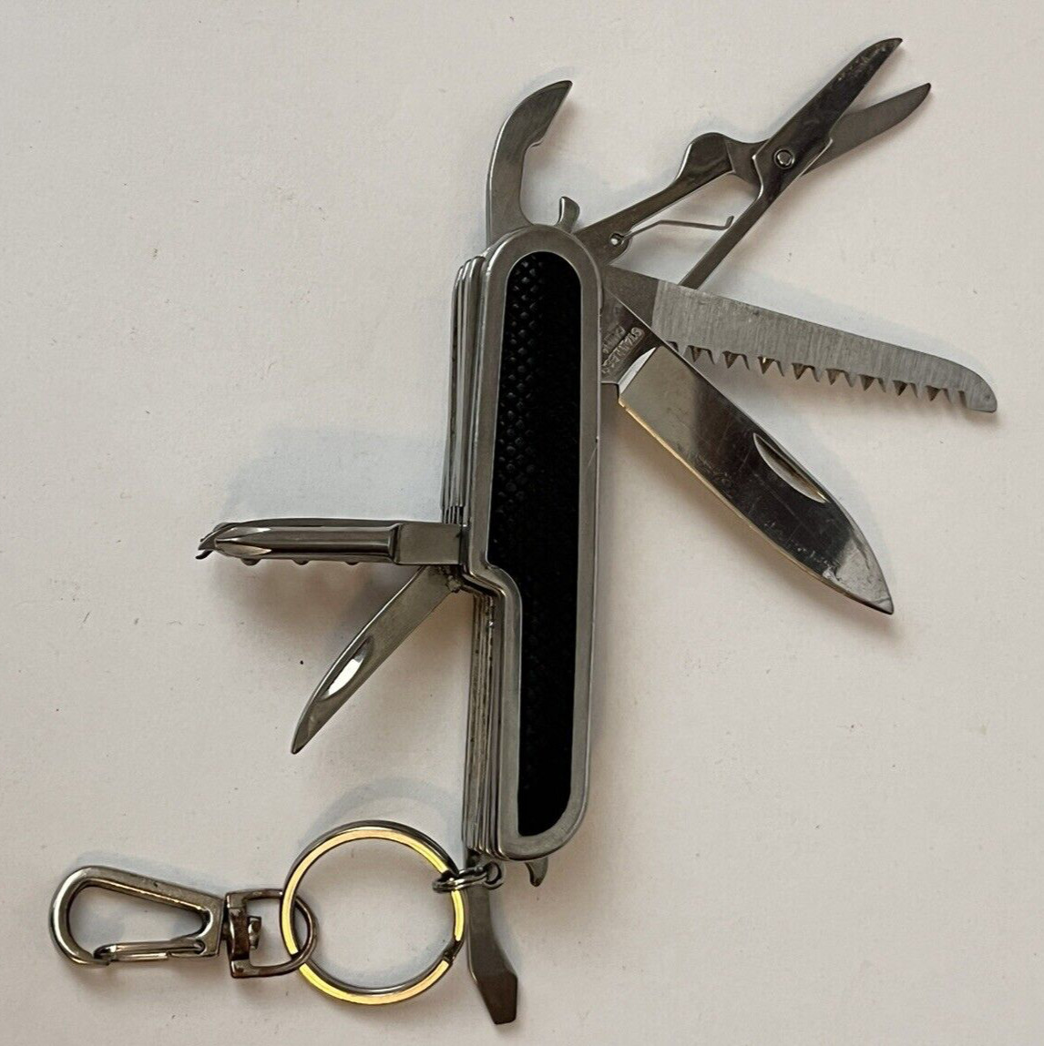 Multi Tool Pocket Knife Folding Scissors Screw Opener Saws Everyday 10 Tools