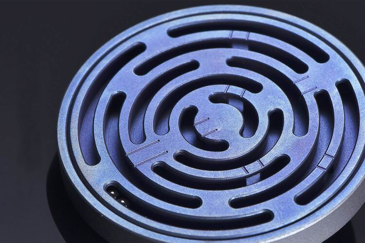 Titanium Alloy Maze Spinning Top Coin Hand Spinner Anti Stress EDC Fidget Toy
