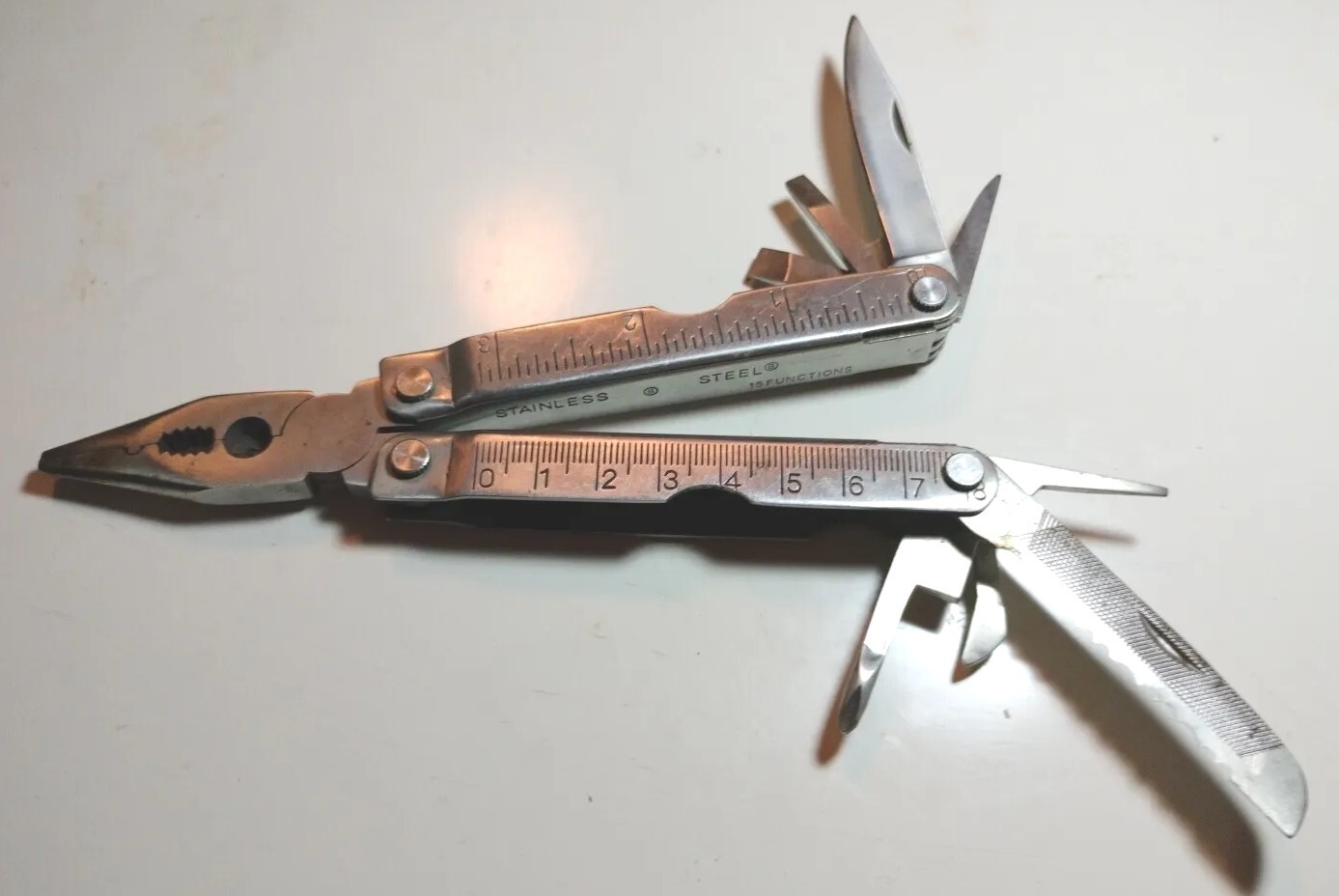 Unbranded 15 Function Stainless Steel Multi-tool With Ruler
