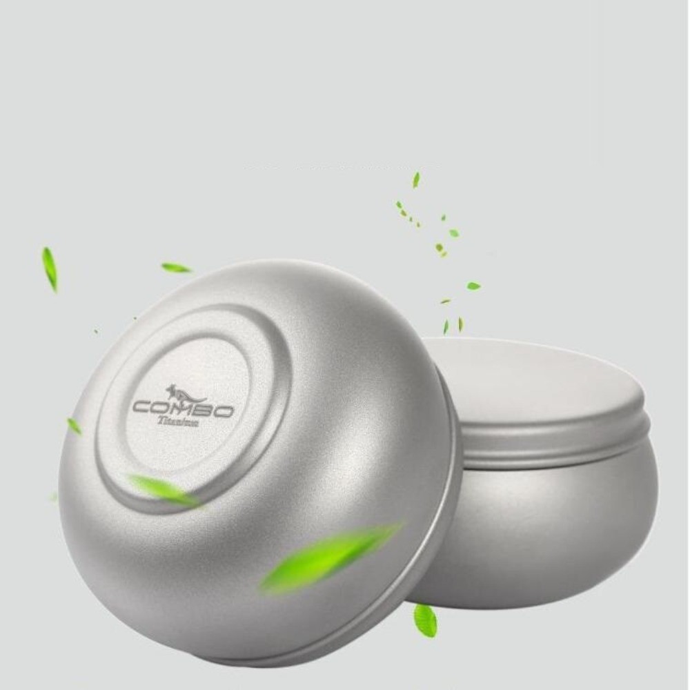 Pure Titanium Waterproof Container Can Pill Case Holder Box Tea Storage Jar EDC
