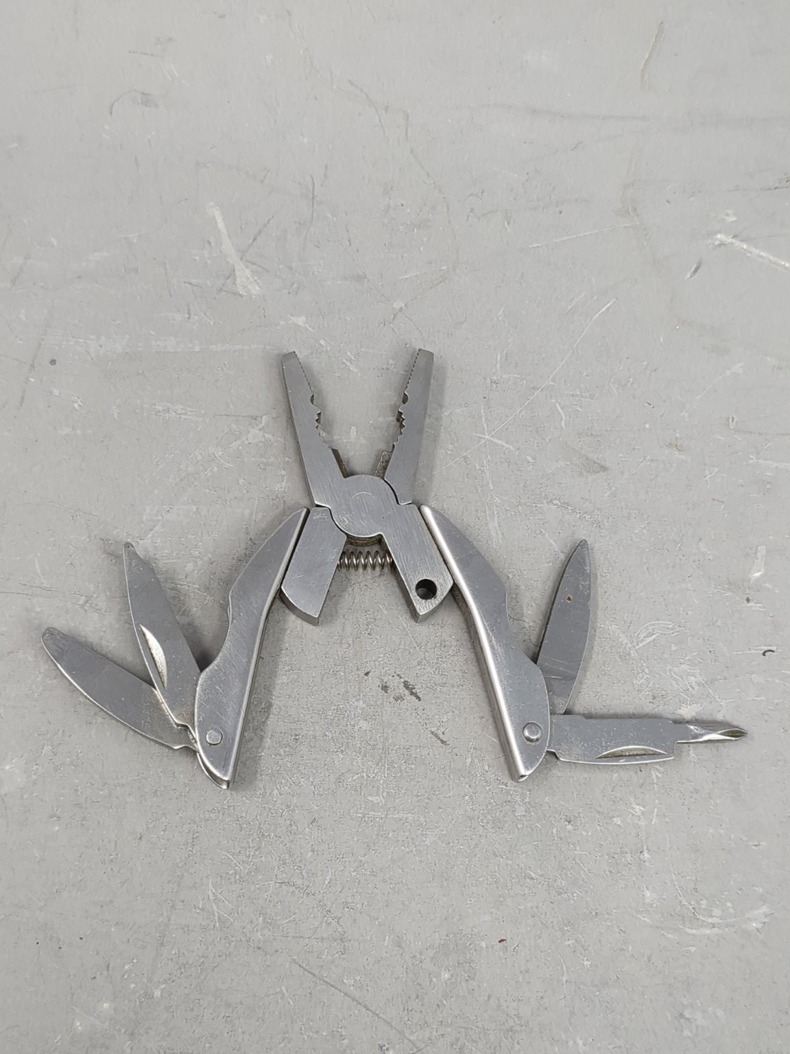 Mini Stainless Steel Multi-Tool Pliers Compact Camping Hiking Tool