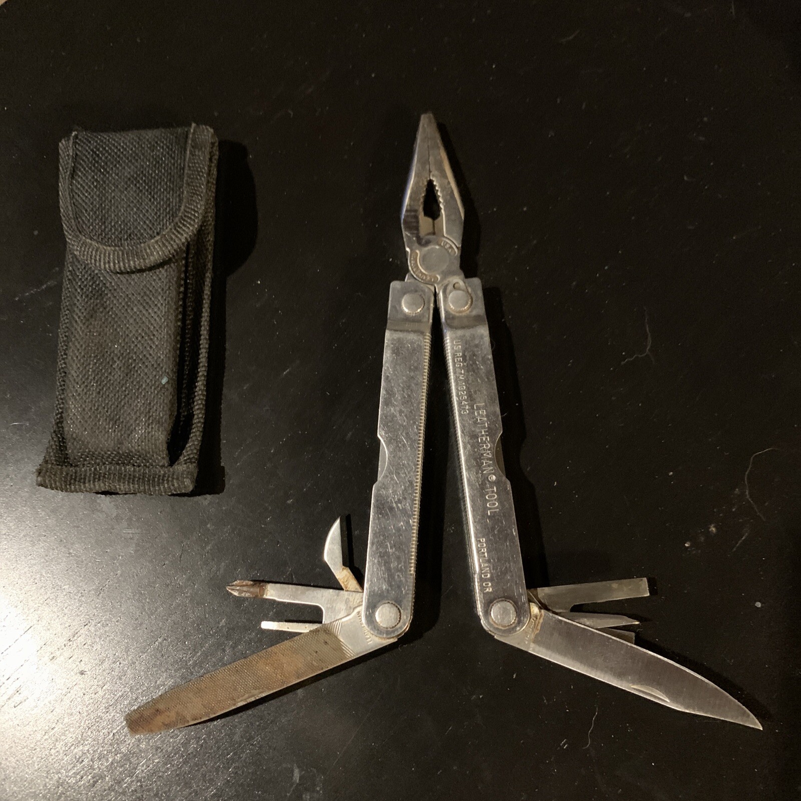 Leather Leatherman Multi Pocket Tool, Portland Oregon.