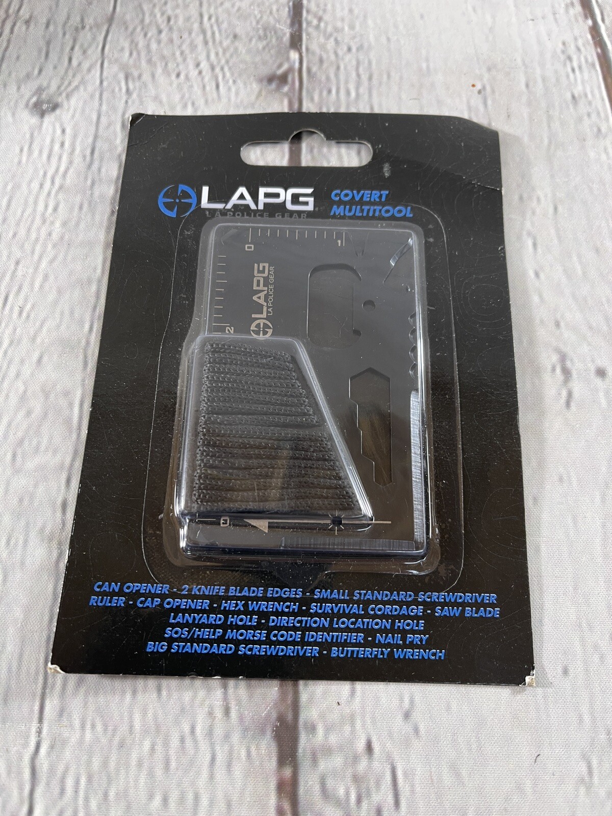 LAPG COVERT MULTITOOL 14 FUNCTIONS SURVIVAL TOOL BRAND NEW SEALED!