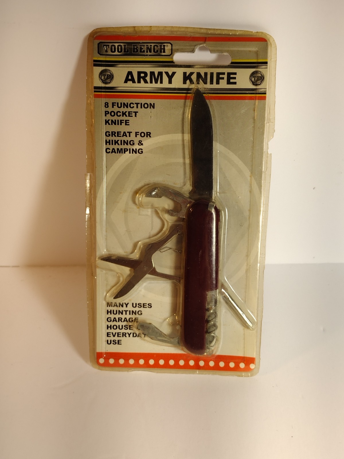 Army Knife~ Tool Bench ~8-in-1 Multitool Pocket Knife~New In Package