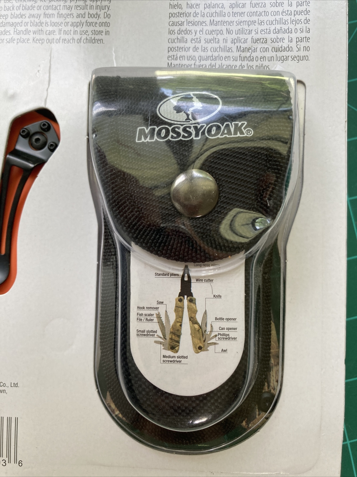 New Mossy Oak 2 Pack Multi Tool & Knife Set Stainless Steel Blade Seath Included