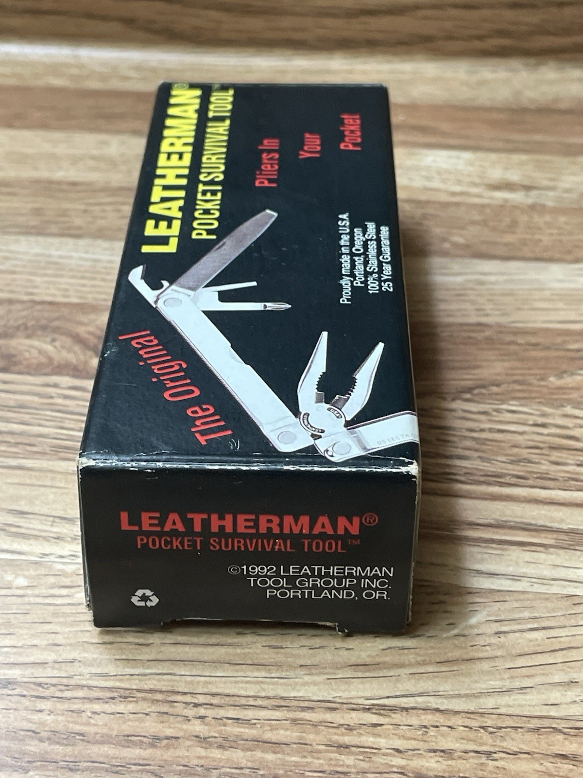 Vintage Leatherman MultiTool 1993 Box & Papers Leather Sheath
