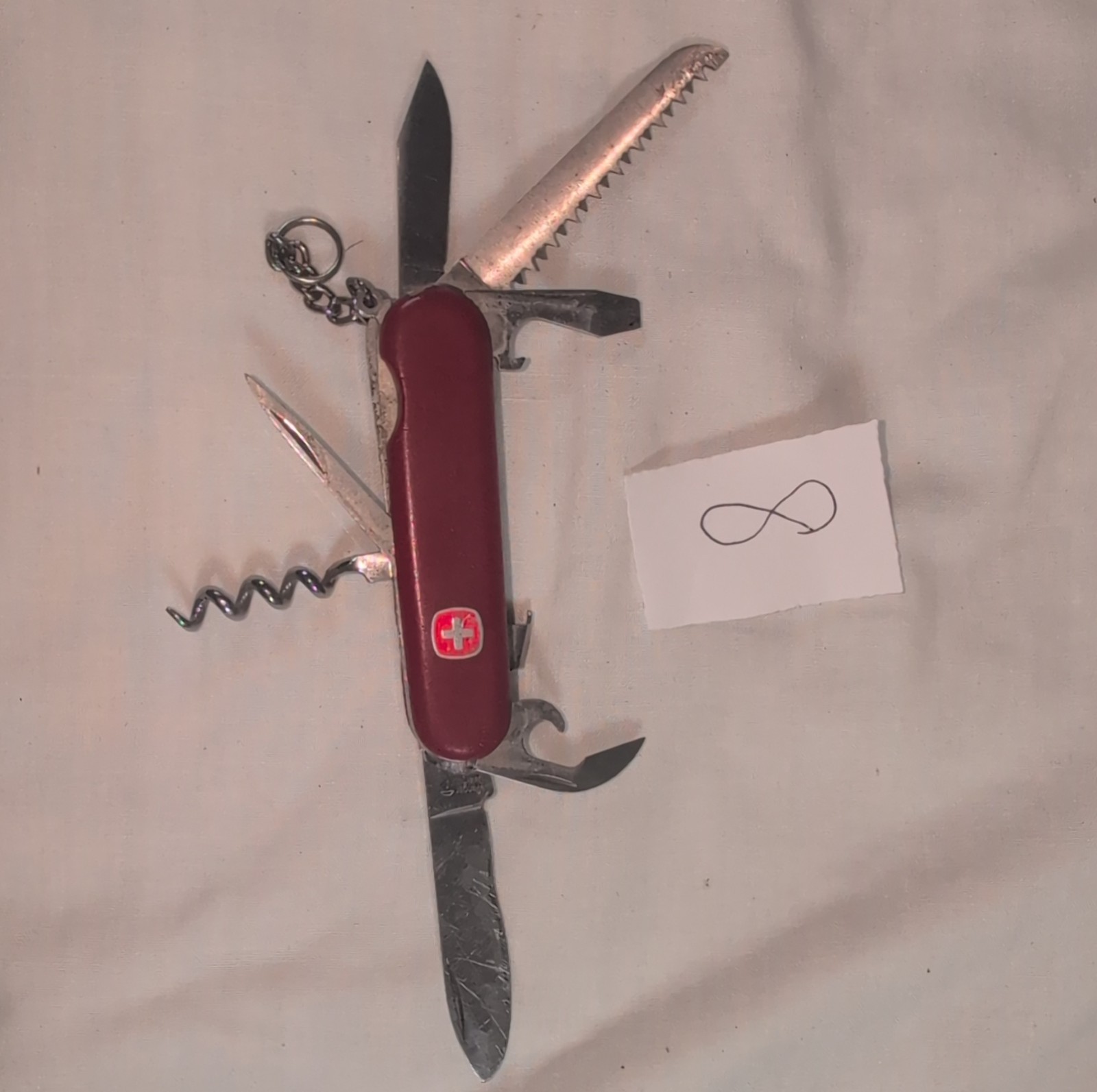 Wenger Backpacker II 85mm Multi-Tool 7 Tools Swiss Army Knife needs new blade