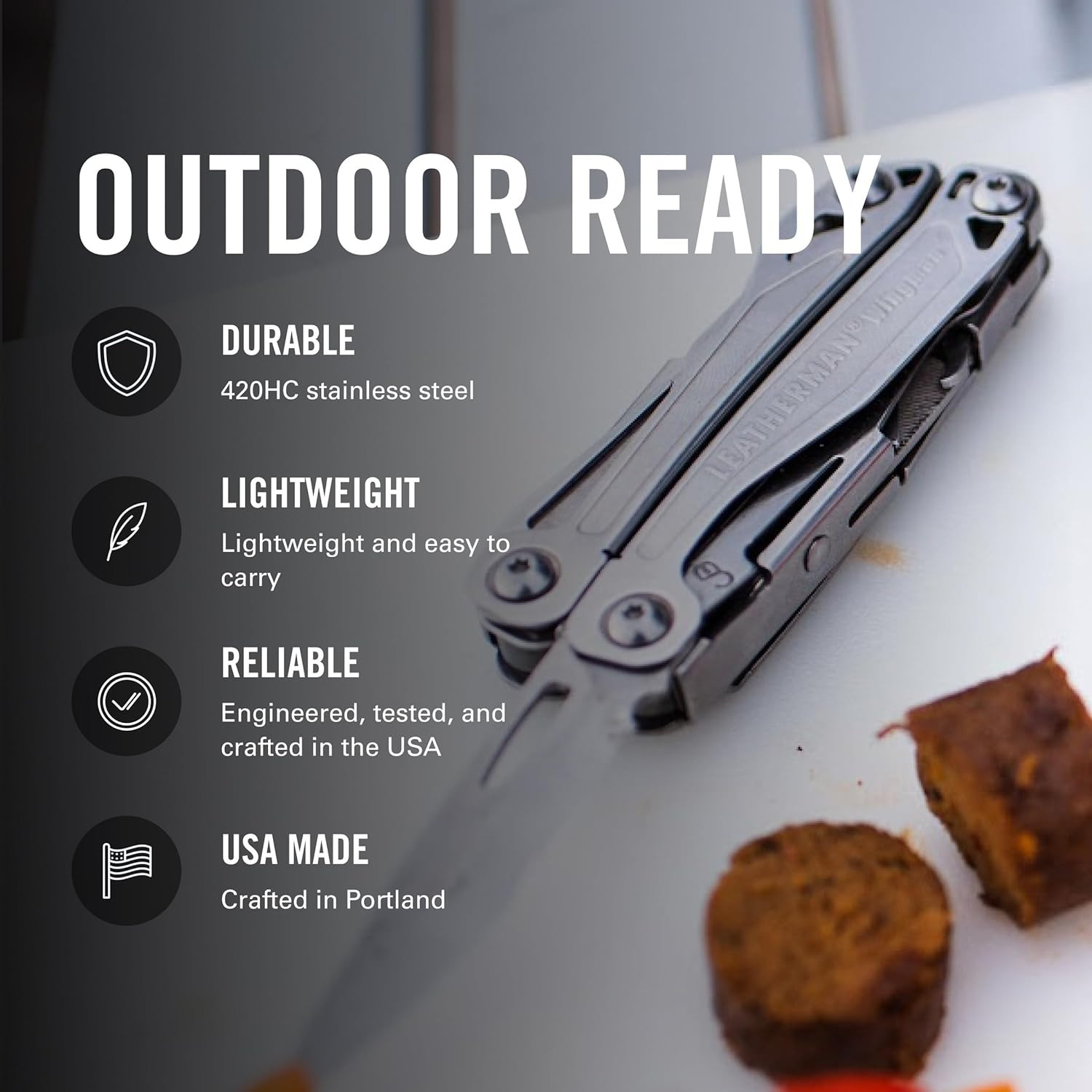 , Wingman Multitool with Spring-Action Pliers and Scissors, Stainless Steel