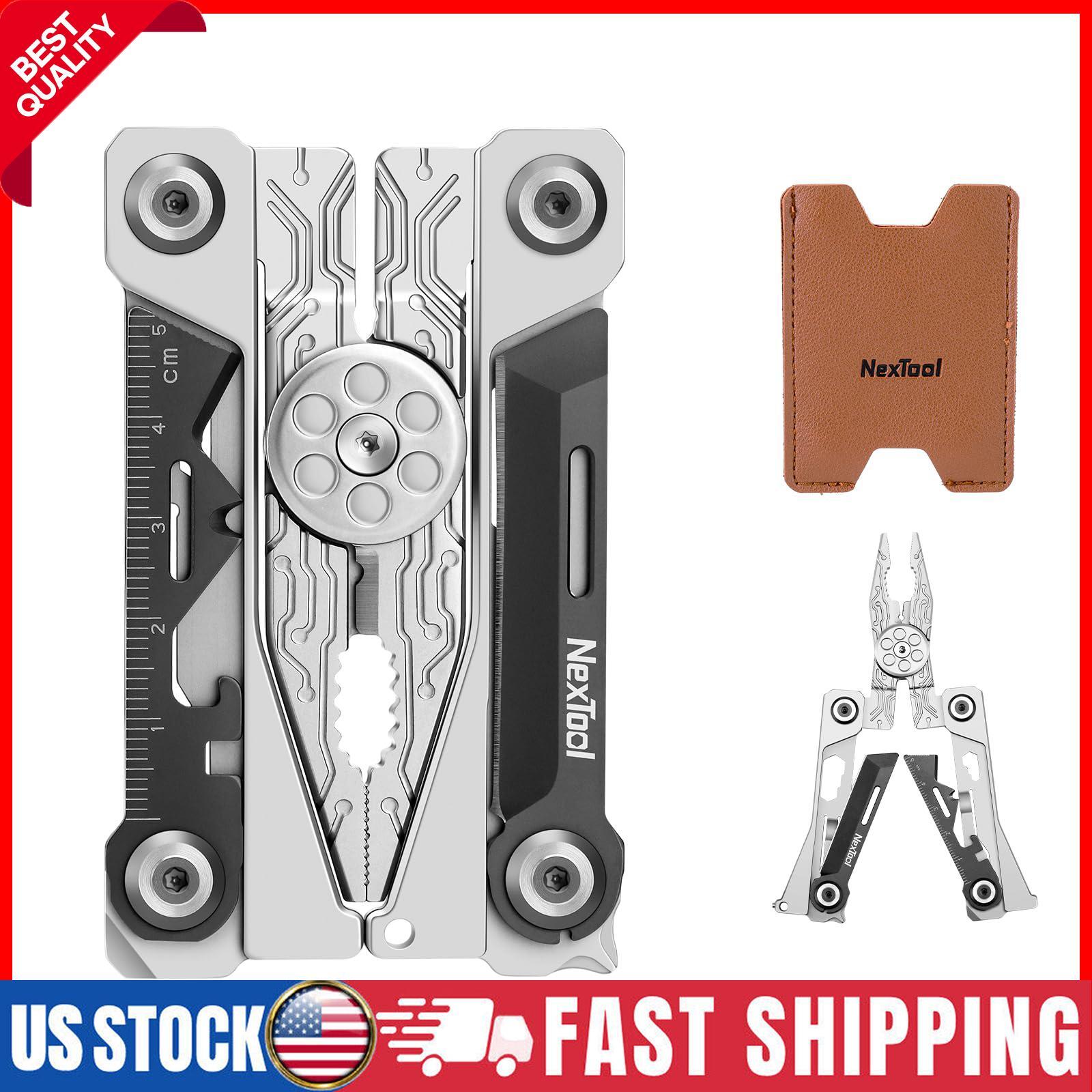 Folding Credit Card Multitool Wallet Multi Tool, 20 in 1 Wall Outdoor Survival
