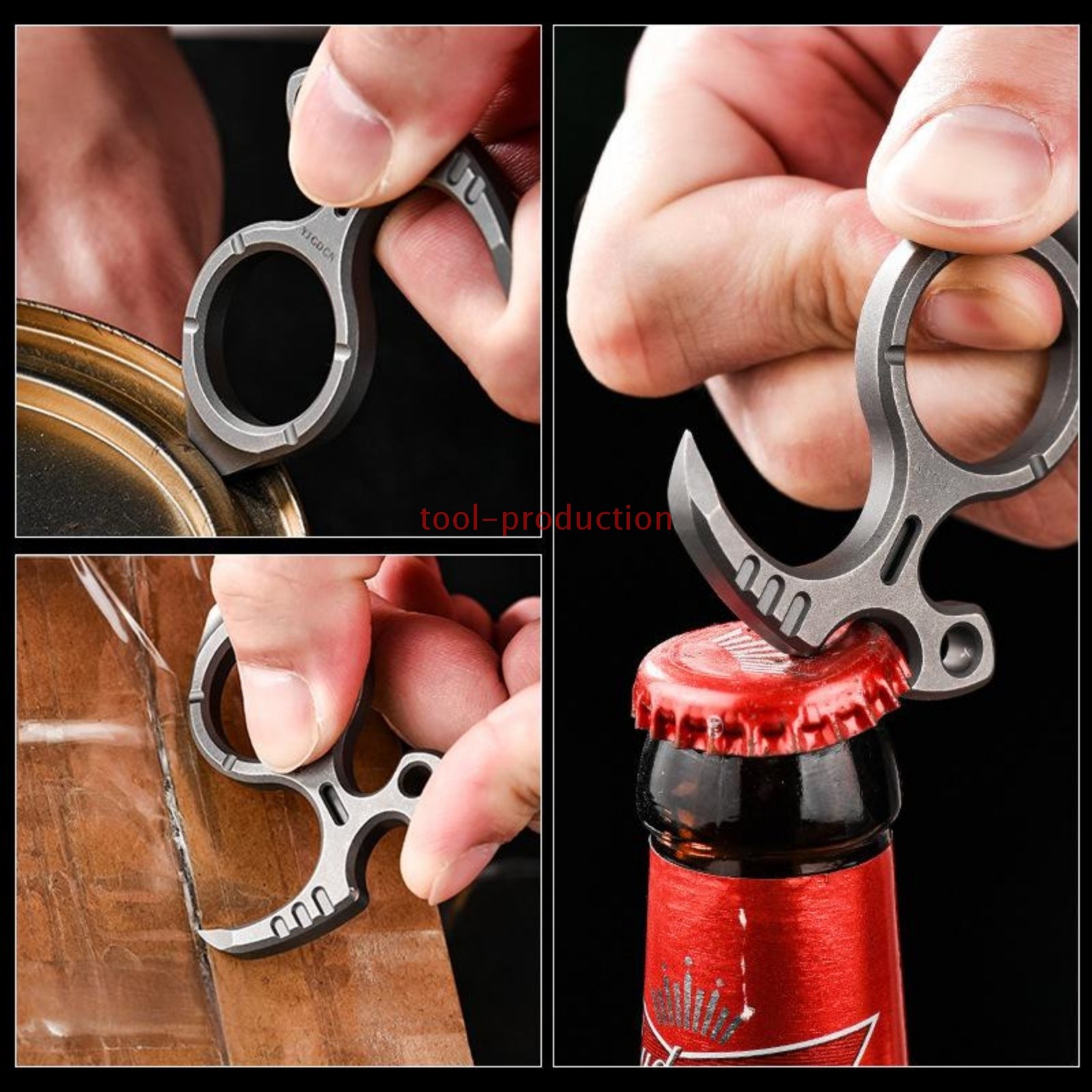 Titanium Alloy EDC Multi Tool Bottle Opener Outdoor Camping Pocket Gear