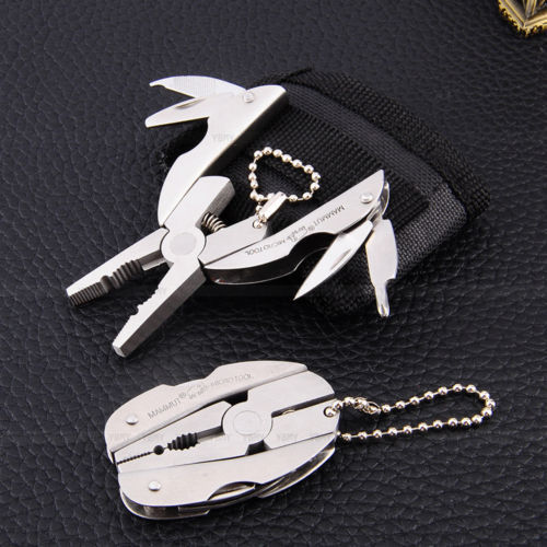 (SALE) Foldaway Multi-Tool Stainless Knife Nylon Sheath (USA SELLER)