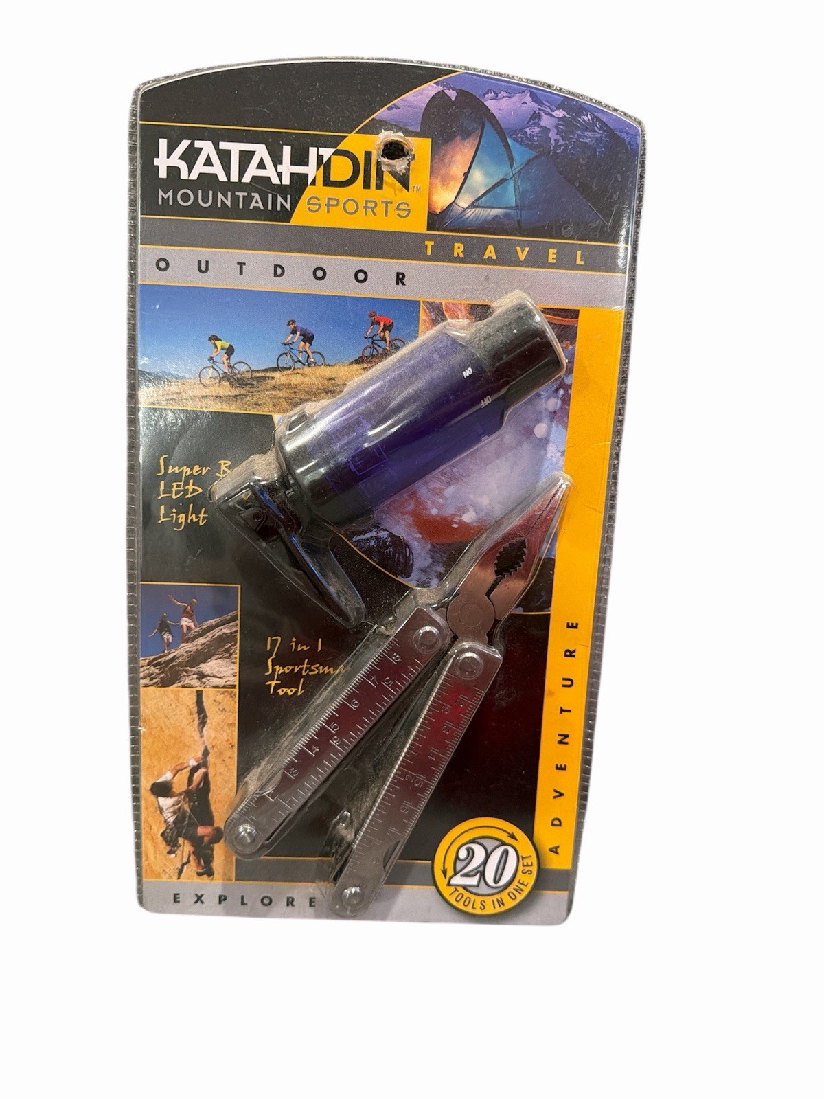 Katahdin Mountain Sports Sportsmen Tool & LED Survival Light 20 Tools in One NEW