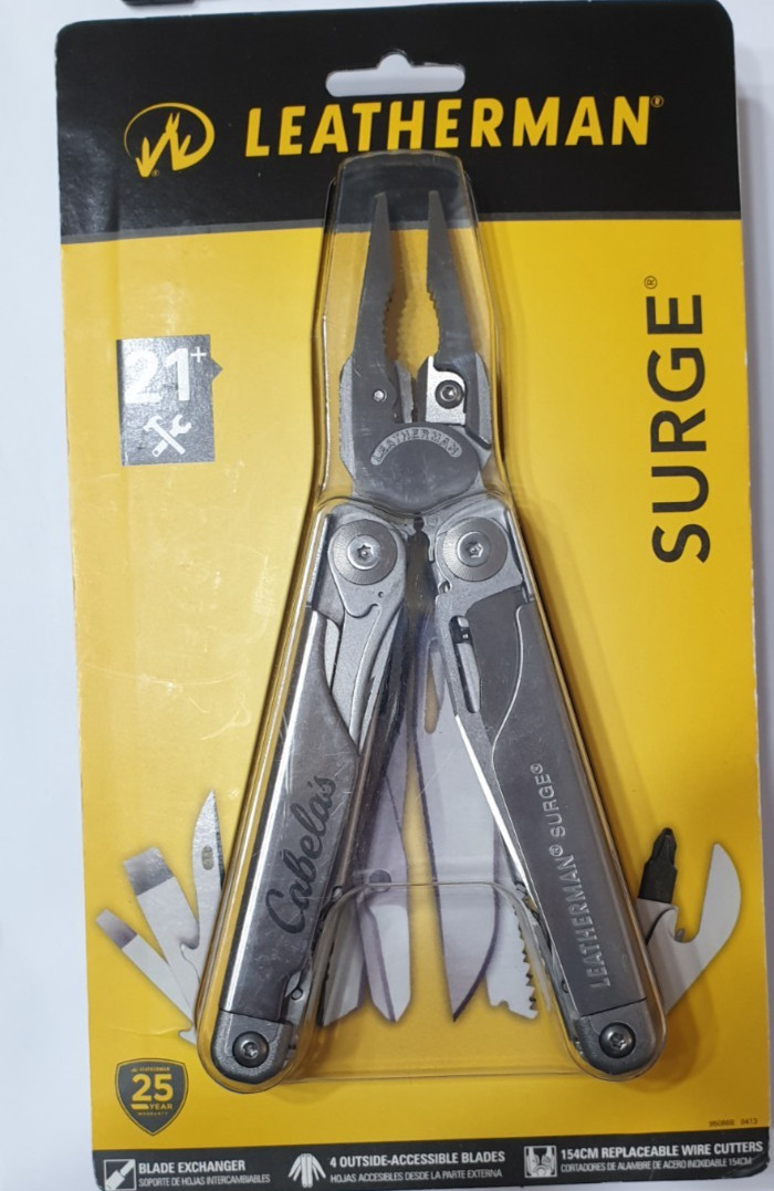🔥🔥 Leatherman Surge Multi Tool Cabela’s Premium Leather Sheath New in Bliser