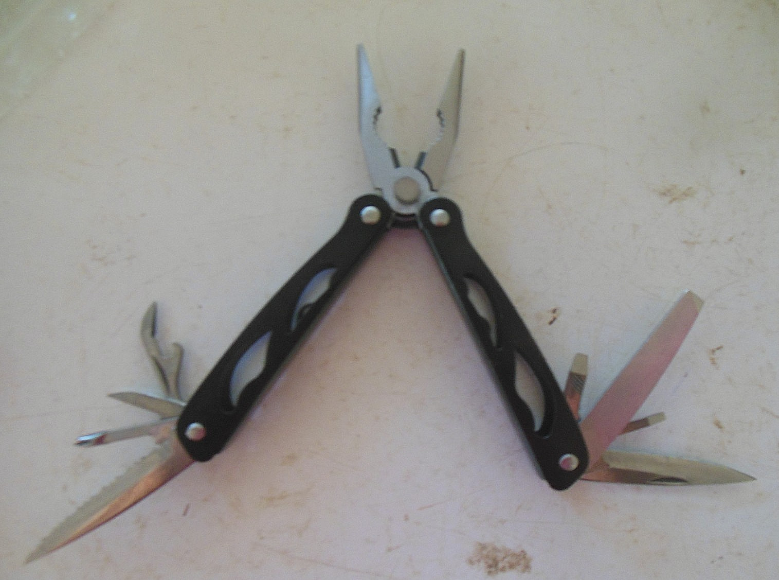 SHEFFIELD STAINLESS STEEL FOLDING PLIERS & MULTI TOOL PLUS UTILITY KNIFE & POUCH