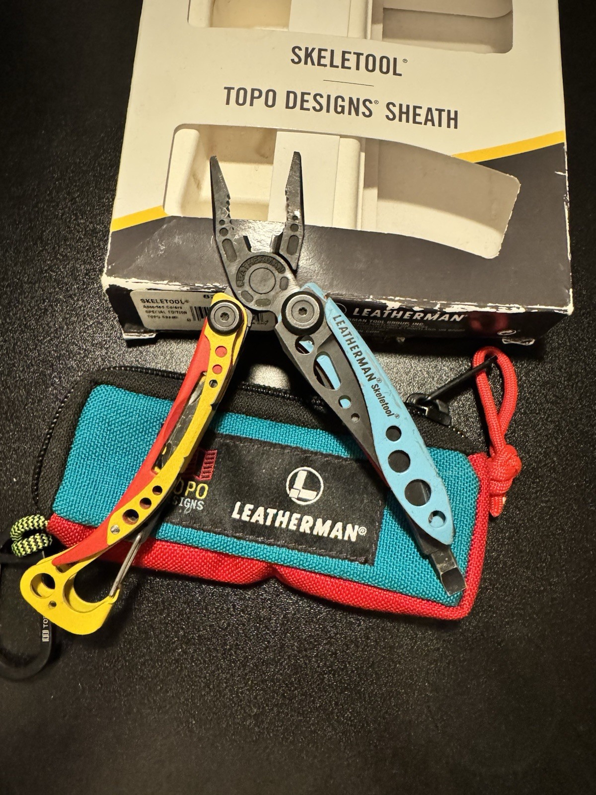 Limited Edition Leatherman Skeletool x Topo Designs Collab – Tool + Pouch – Used