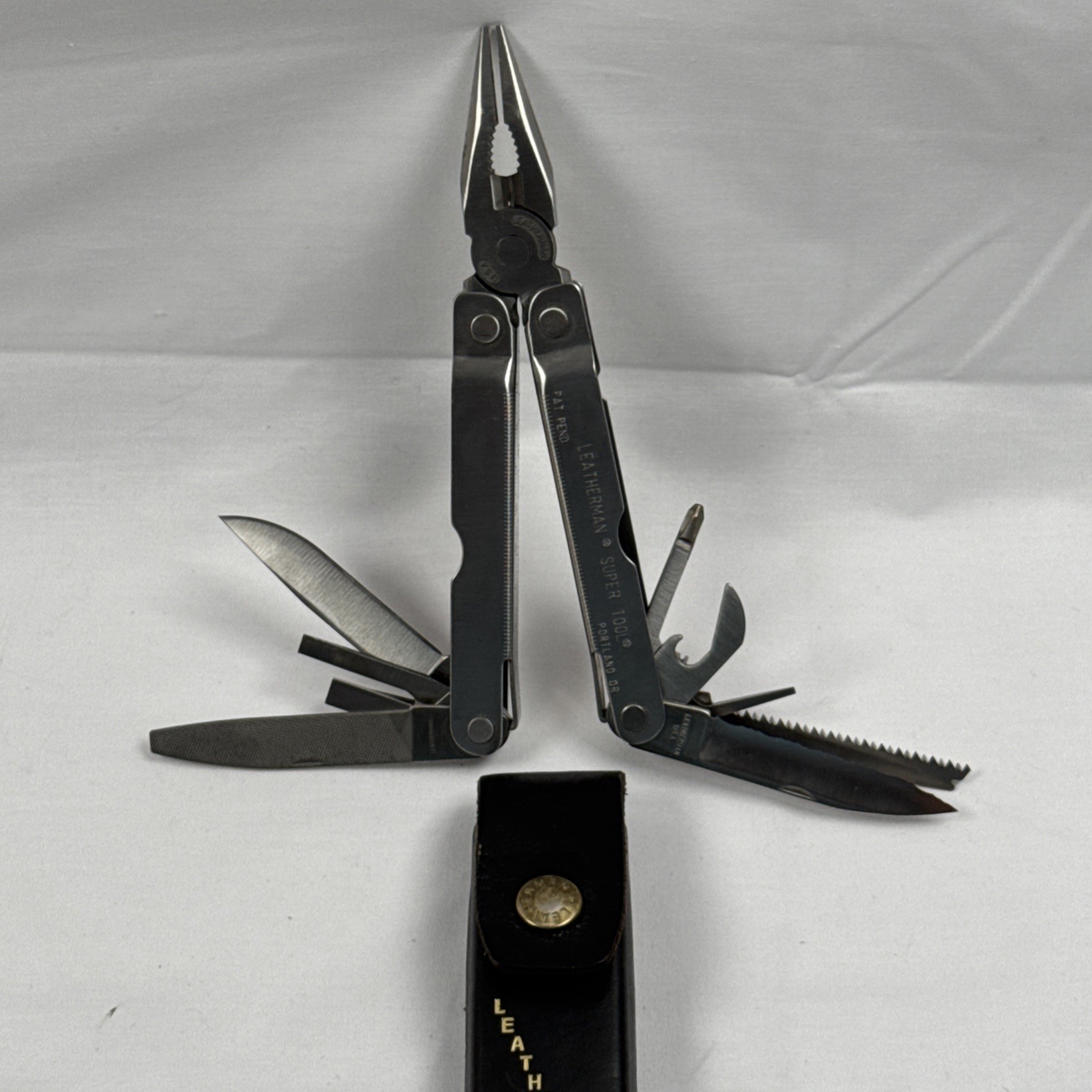 Original Vintage Leatherman Super Tool Pat. Pending Leather Sheath