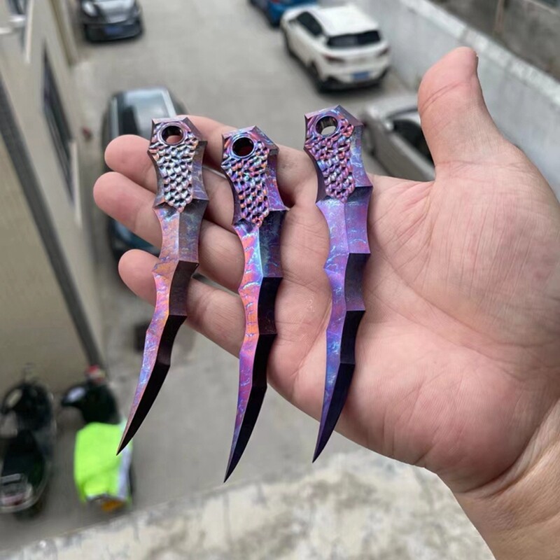 EDC Titanium Alloy Beads Pendant Paracord Outdoor Decorations Bracelet Tools
