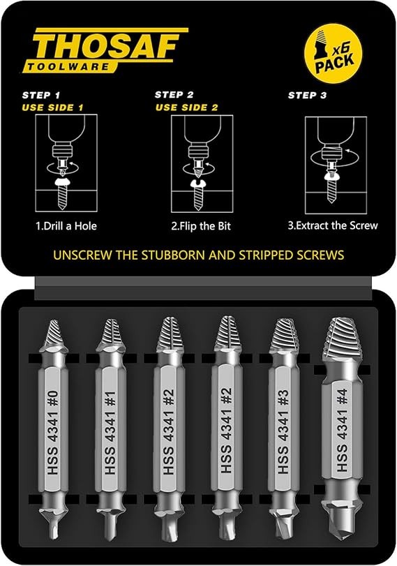 THOSAF Damaged Screw Extractor Set, Fathers Day Gifts for Men