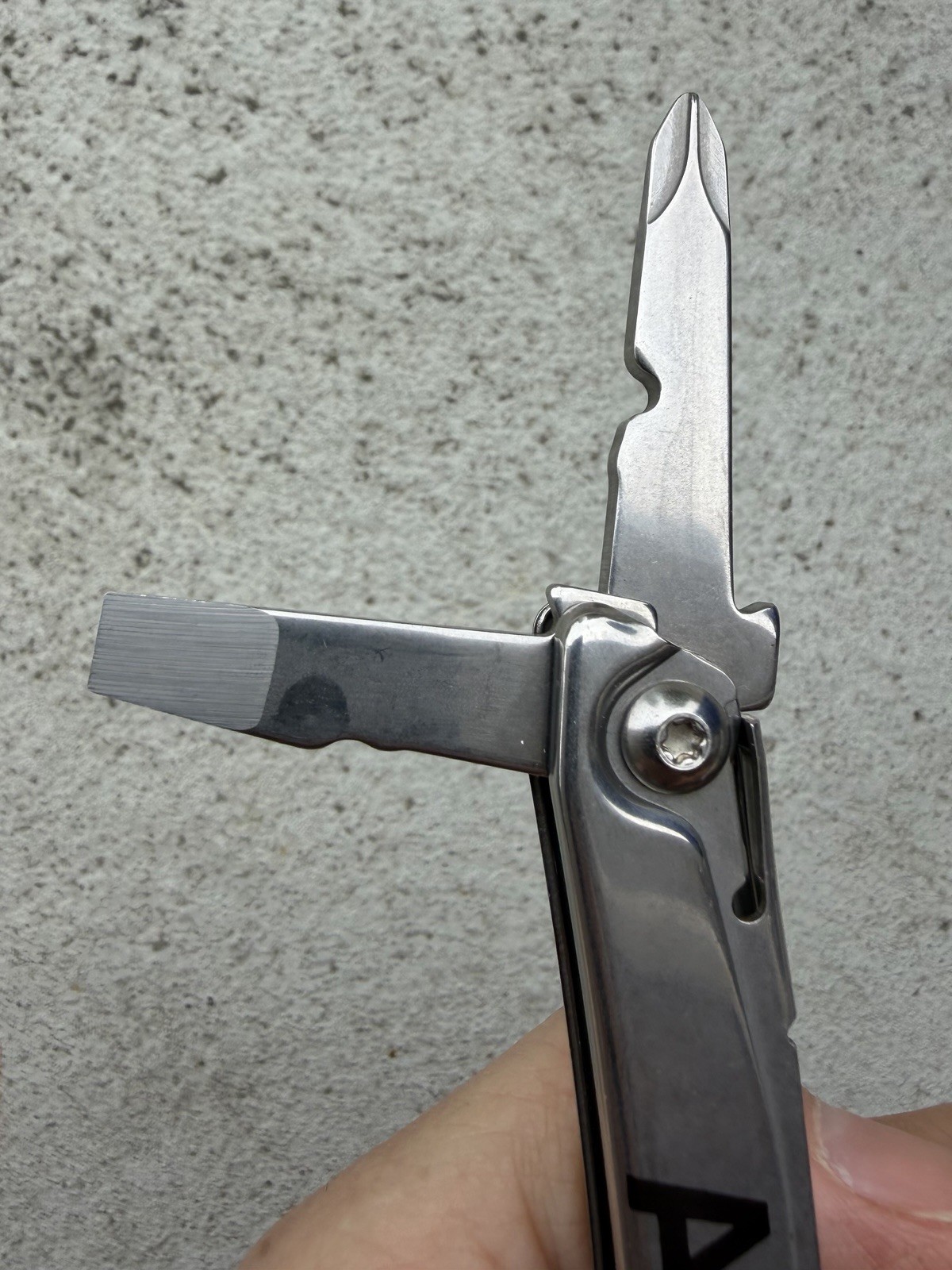 LEATHERMAN REV ADVERTISING “MSH” “APS” MULTI TOOL W/POCKET CLIP, EXCELLENT