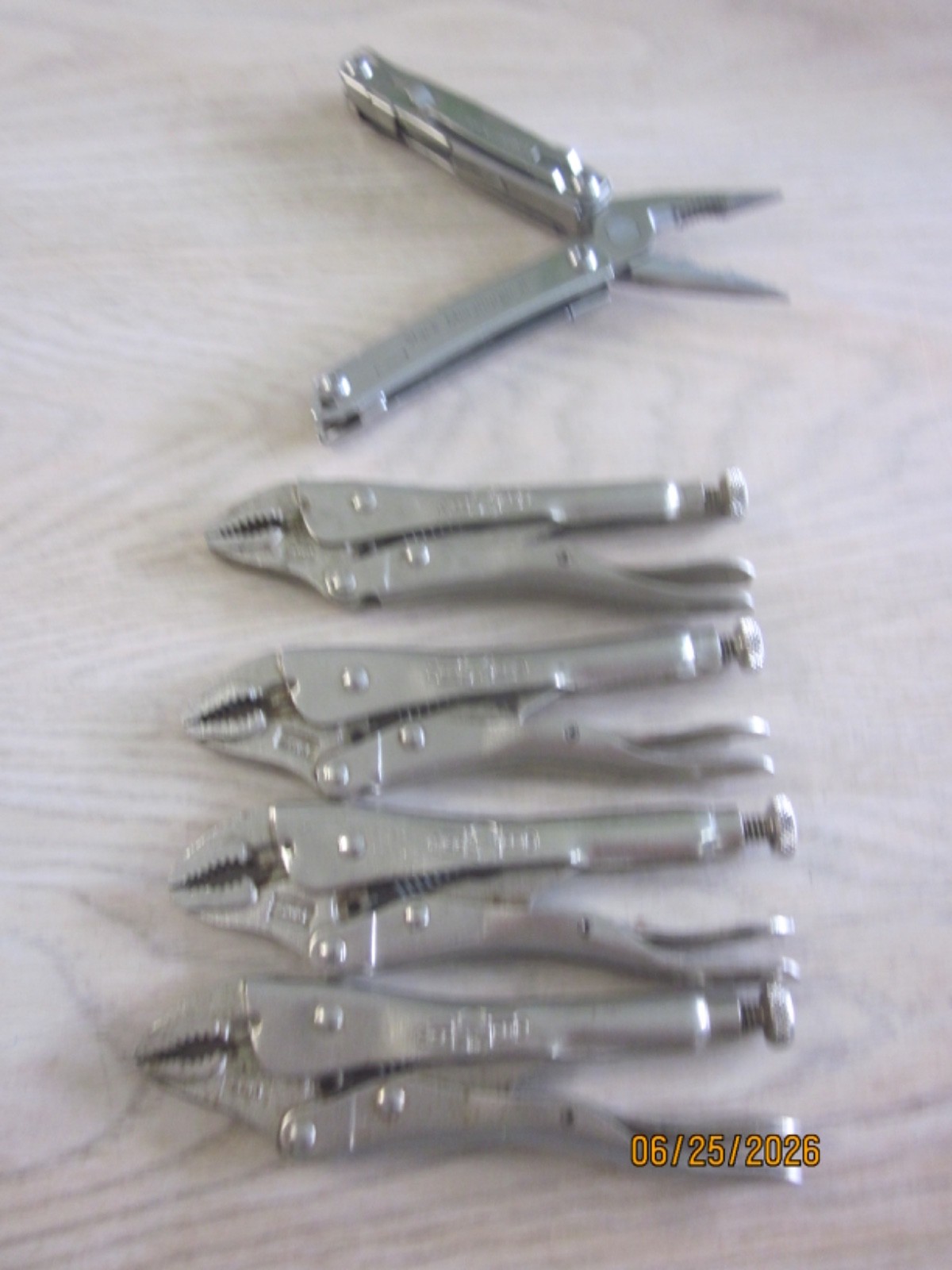 4 A+ USED USA MADE 5 WR (SMALL SIZE) VISE GRIPS & LEATHERMAN WINGMAN MULTI PLIER