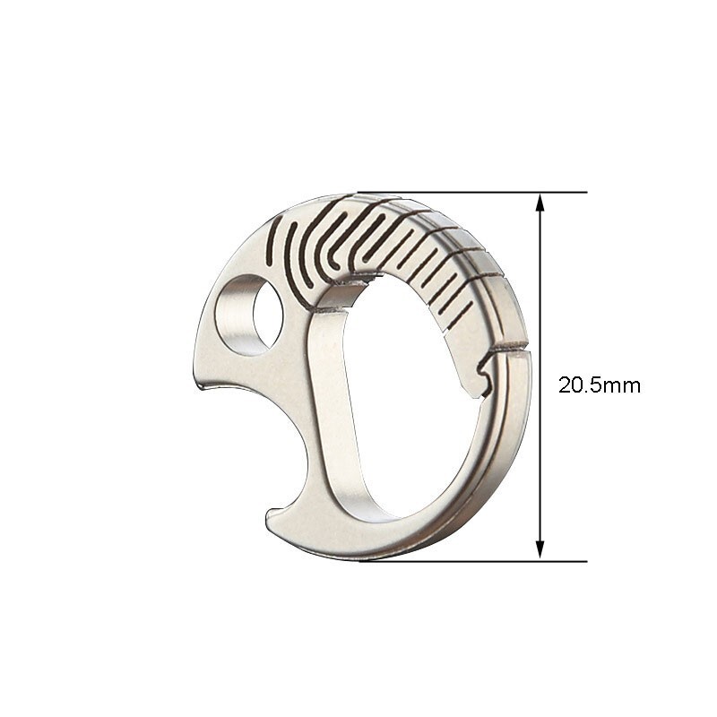 Mini Titanium Key chain Carabiner Opener Outdoor Travel Size Hanging Buckle EDC
