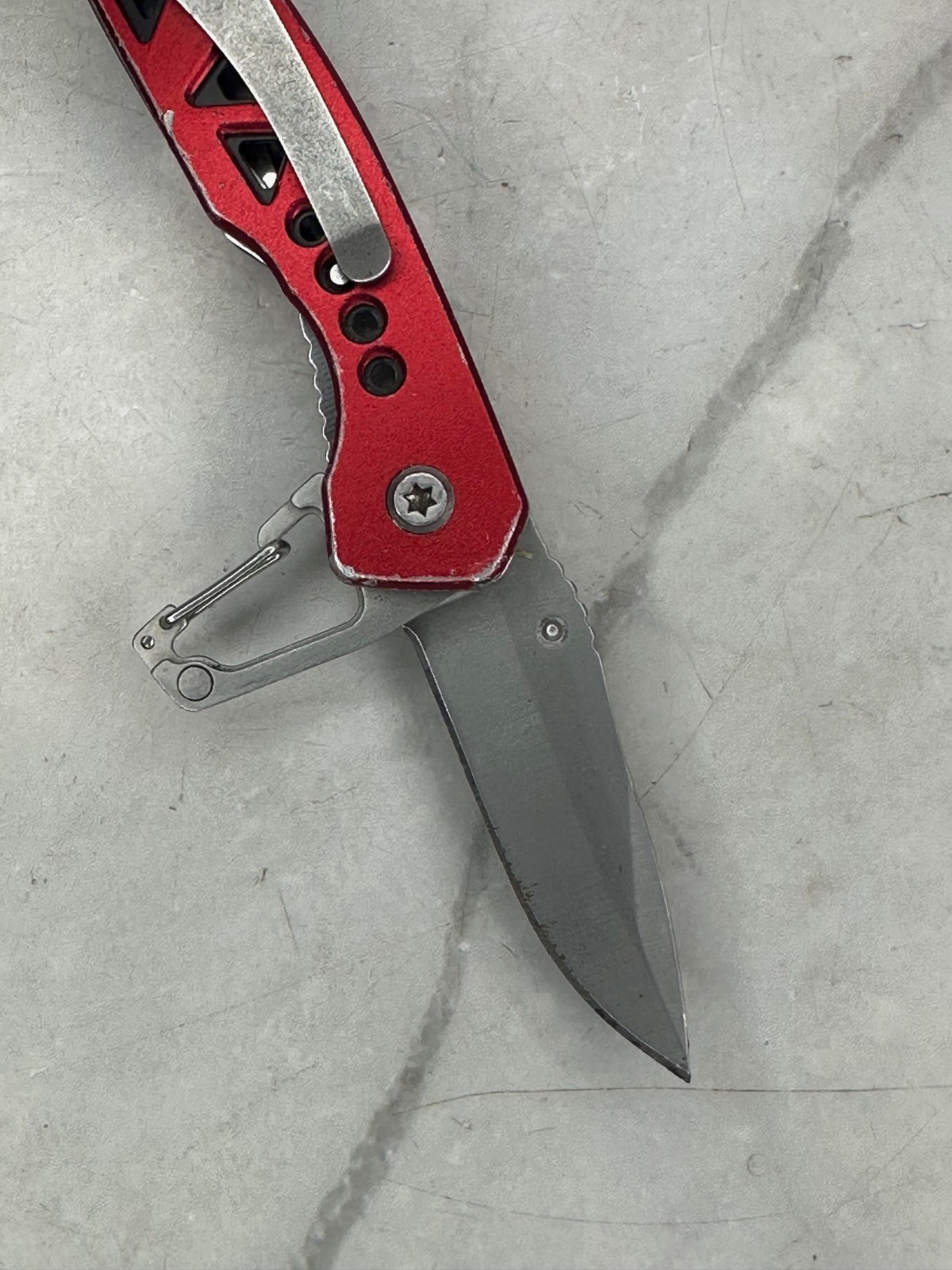 Snap-on Tools Mini Multitool Folding Knife w/ Pliers Red & Black 3″ Closed