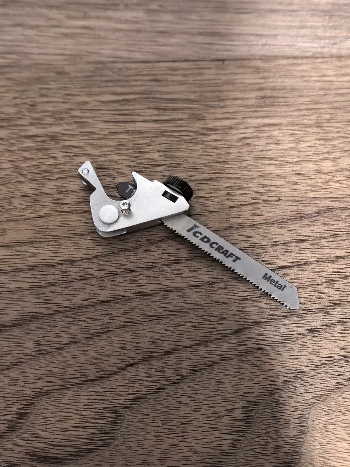 2-in-1 T-Shank Saw Holder & Hammer Tail Cap for Leatherman SKELETOOL – Stainless